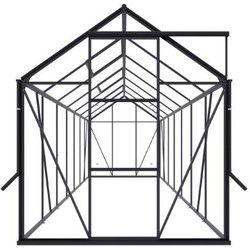 Tuinkas Kate V zwart 3 mm veiligheidsglas