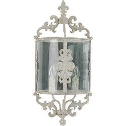 Clayre & Eef Wandlamp Beige IJzer