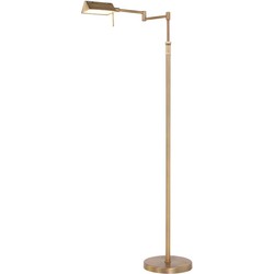 Mexlite - vloerlamp - Karl - brons - glas metaal - design lamp - LED - 5895BR