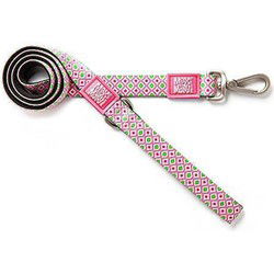 Short leash hondenriem, retro pink/s
