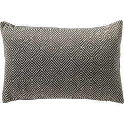 Dutch Decor VERANO - Buitenkussen 40x60 cm - waterafstotend en uv-bestendig - Charcoal Gray - antraciet - Dutch Decor