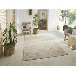 Elle Decoration - Binnen & Buitenkleed - Omkeerbaar - Gemini - Gemeleerd - Beige - 80 X 150 CM