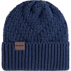 Knit Factory Sally Gebreide Muts Heren & Dames - Big Beanie - Capri - One Size - Grof gebreid