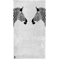 Seahorse Strandlaken Katoen Zebra 100x180cm - white