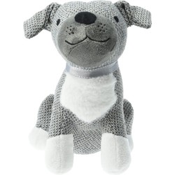 H&S Collection Deurstopper - hond - grijs - 27x20x27 cm - dieren - Deurstoppers