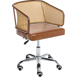 TUCSON - Bureaustoel - Bruin - Kunstleer
