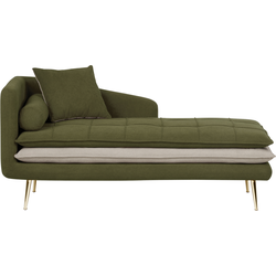 Beliani GONESSE - Chaise longue-Groen-Polyester