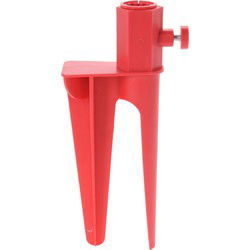 Pro Beach Parasolboor - rood - kunststof - parasolharing - Parasolvoeten