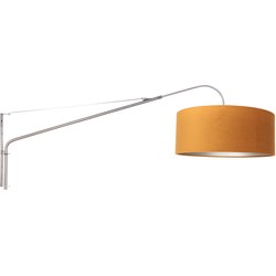 Wandlamp met velours kap Steinhauer Elegant Classy Grijs