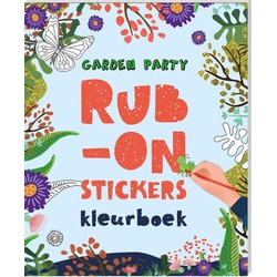 NL - Image Books Image Books Rub-on stickers kleurboek, garden party.