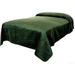 Unique Living - Bedsprei Veronica 220x220cm dark green