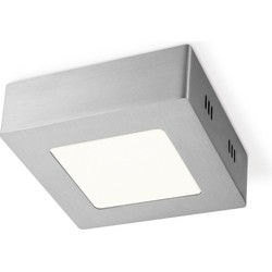 Home sweet home LED plafondlamp Ska vierkant 12 - mat staal