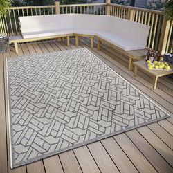 Buitenkleed - Eru Beige/Grijs - 155 X 235 CM