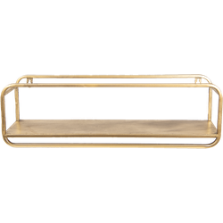 Wandrek - 50*11*15 cm - goudkleurig - metaal - rechthoekig - Clayre & Eef - 6Y3358