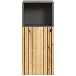 Lage badkamerkast met 1 deur en 1 open vak L40 cm - PUREBLISS
