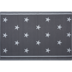 LATUR - Outdoor kleed - Donkergrijs - 120 x 180 cm - Polypropyleen