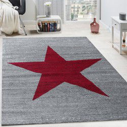 Laagpolig Vloerkleed Fiest Ster - Rood - 230x320 cm
