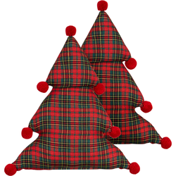 Beliani TREAT - Sierkussen-Rood-Polyester