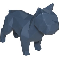 Deco Object Origami Bulldog - Blauw