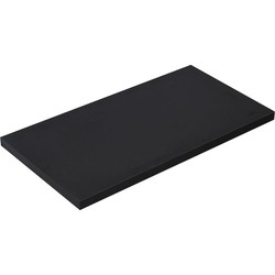 Badplaats Wastafelblad Angela 90 x 48 x 3,5 cm - Zwart Houtnerf - Wastafelblad voor Onderkast