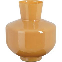 Mica Decorations Vaas Judy - 25x25x29.5 cm - Glas - Bruin