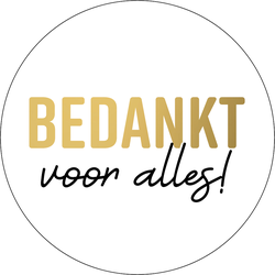Cadeausticker 'Bedankt voor alles', set van 3