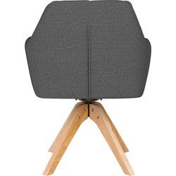 Housecraft Living Pete Eetkamerstoel Draaibaar Hout Grijs