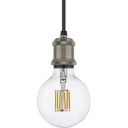Groenovatie Vintage Hanglamp Fitting E27, Parelzwart