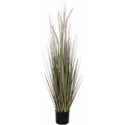 Mica Decorations - gras kunstplant - groen/paars - H150 x D60 cm - Kunstplanten