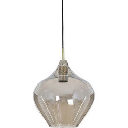 Light&living Hanglamp Ø27x29,5 cm RAKEL antiek brons+smoke