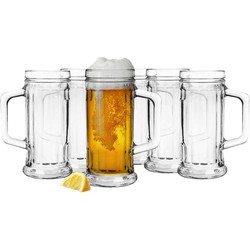 Glasmark Bierglazen - Bierpullen - 6x - 500 ml - glas - Oktoberfest - Bierglazen