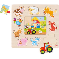Goki Goki Puzzle farm animals 30 x 27