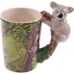 Drink/koffie mok koala thema - 250 ml - Dieren cadeau artikelen - Bekers