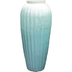 PTMD Bloempot Mellisa - 36x36x89 cm - Keramiek - Wit