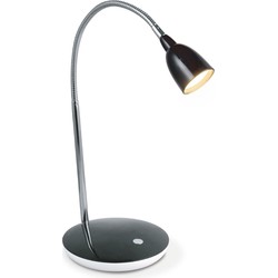 Home sweet home LED bureaulamp Flexy 41,5 cm - zwart