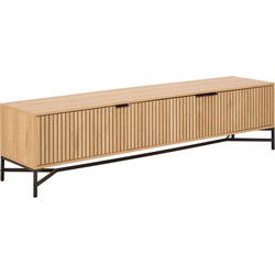 Tv-Meubel - Naturel - 176,4x40x45cm - Juna