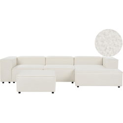 Beliani APRICA - Modulaire Sofa-Zwart-Bouclé