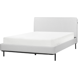 Beliani CORIO - Tweepersoonsbed-Grijs-Polyester