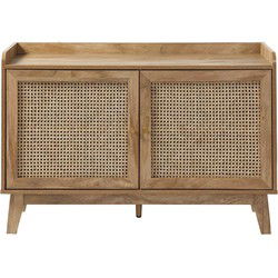 Buffetkast 2 Deuren in Rotanvlechtwerk L110 cm - PALMO