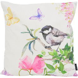Sierkussen Aquarel Bird - Outdoor | 45 x 45 cm | Katoen/Polyester