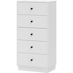 4goodz Ladenkast met 5 Laden 29 47 x 95 cm - Wit