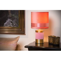 Boudoir roze tafellamp 18 cm burlesque E14