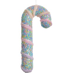 Clayre & Eef Kersthanger Zuurstok 20 cm Roze Kunststof