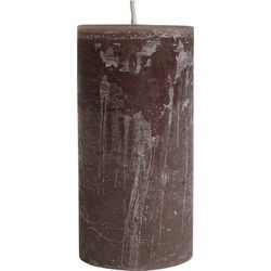 PTMD Kaars New Rustic Outdoor - 15x15x30 cm - Parrafin - Steen