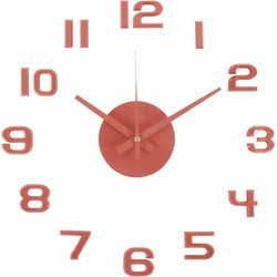 Wandklok Diy Sunset Numbers - Rood - Ø35cm