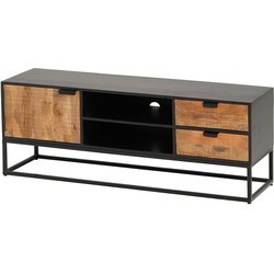 Nijwie TV dressoir 140 met 1 deur, 2 lades en 2 open vakkenTV dressoir 140 met 1 deur, 2 lades en 2 open vakken