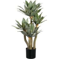 PTMD Kunstplant Succulent Plant - 60x60x115 cm - Polyester - Zwart