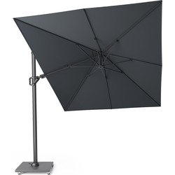 Challenger T2 350x260 cm antraciet zweefparasol zonwering - Platinum