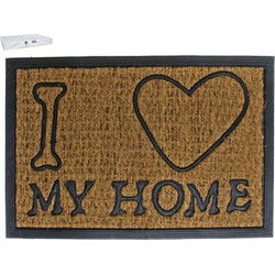 Deurmat Kokos-Rubber  Love My Home - 40 x 60 cm