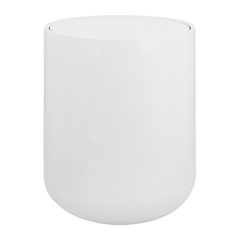 QUVIO Prullenbak modern - Plastic - Grijs - 